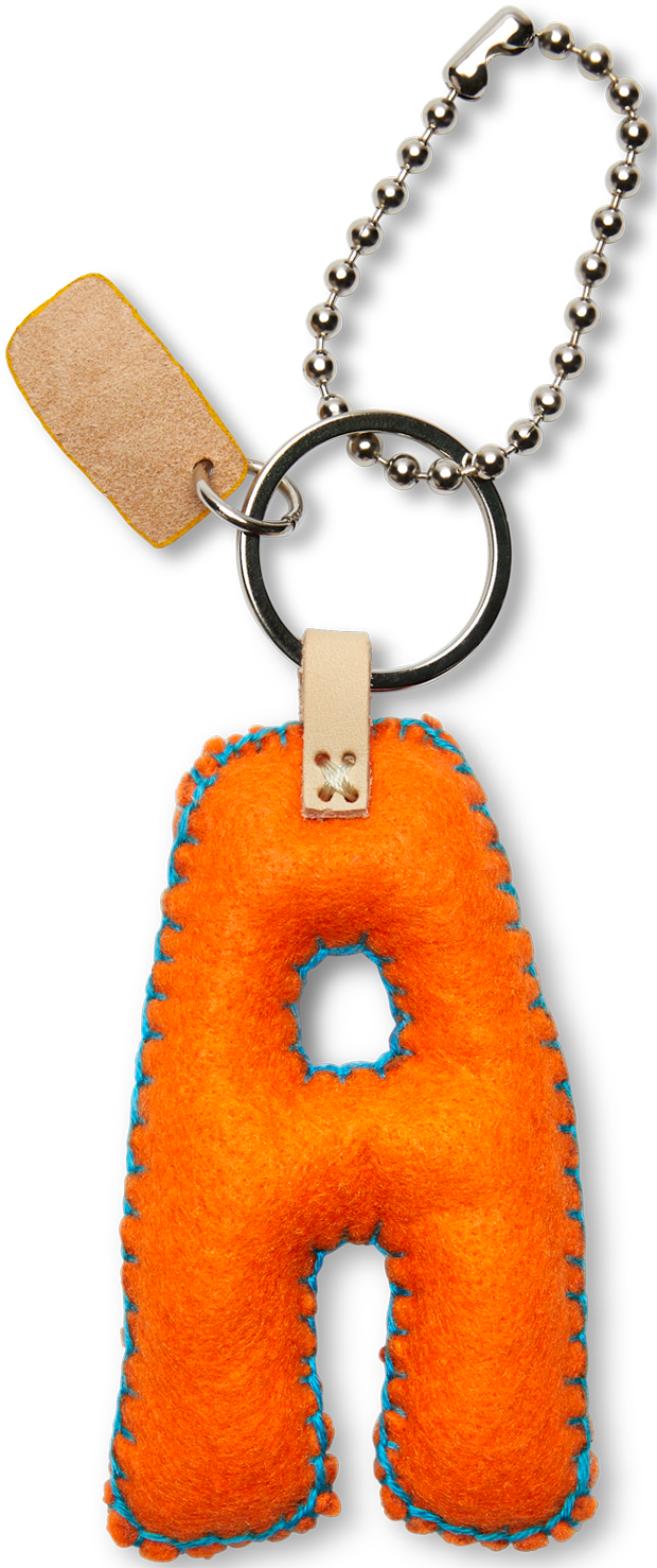 Consuela Orange Felt Keychain