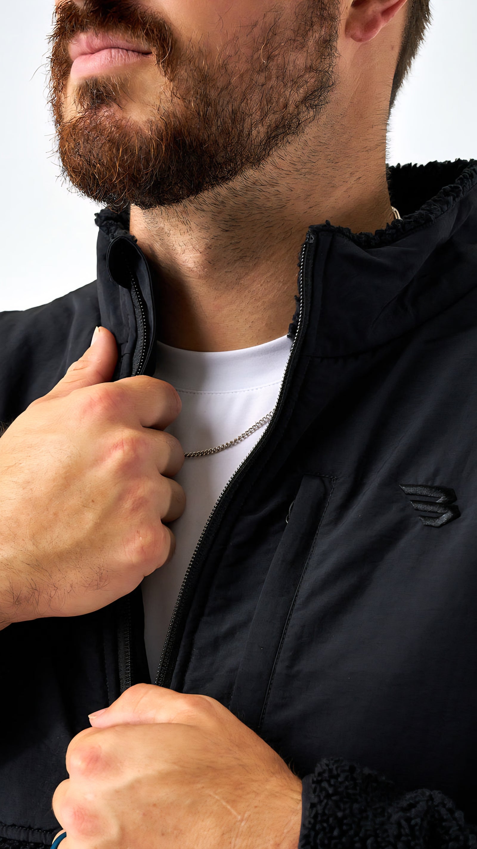 Burlebo Sherpa Full Zip Jacket Black