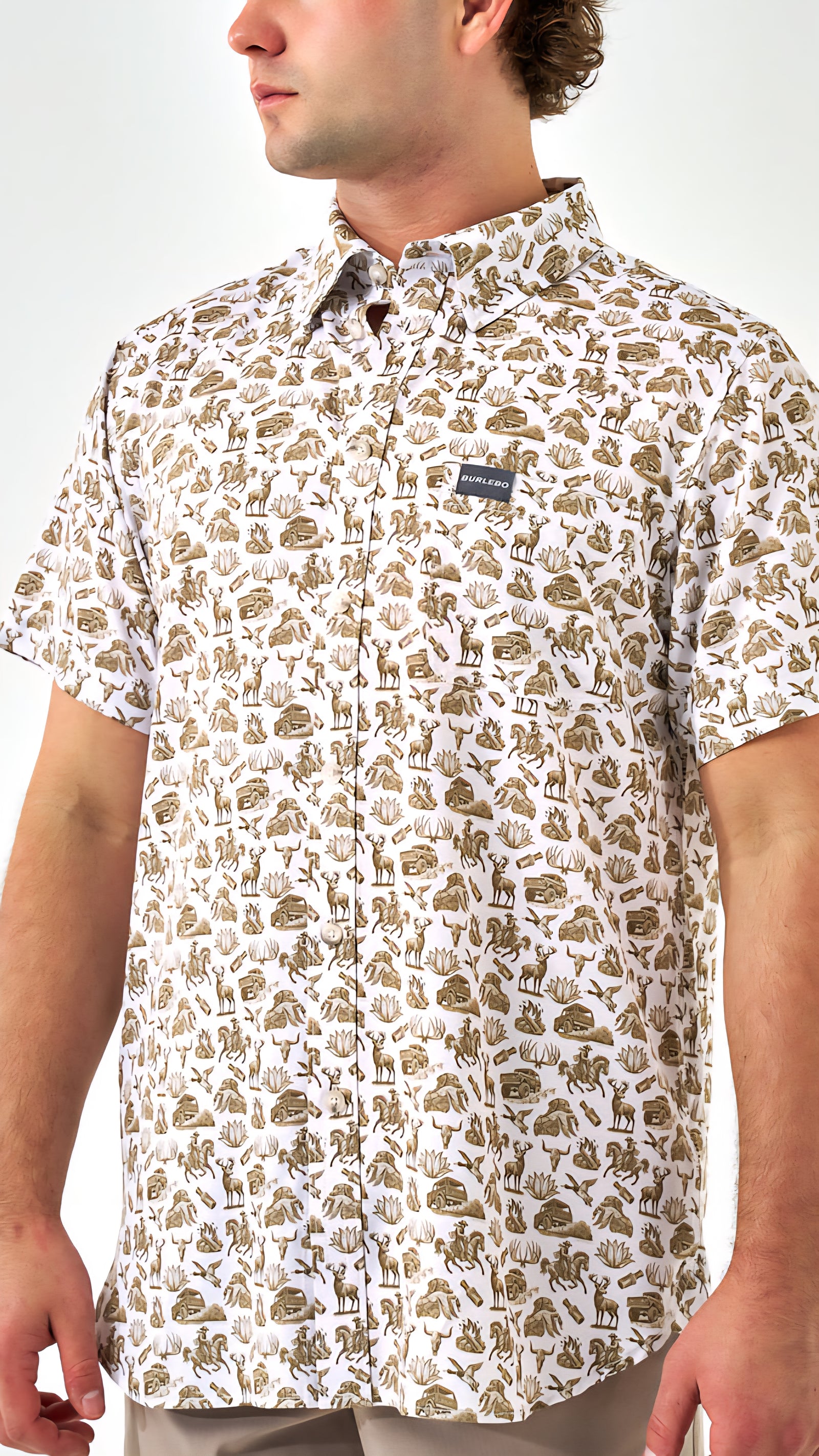 Burlebo Performance Button Up Into The Wild