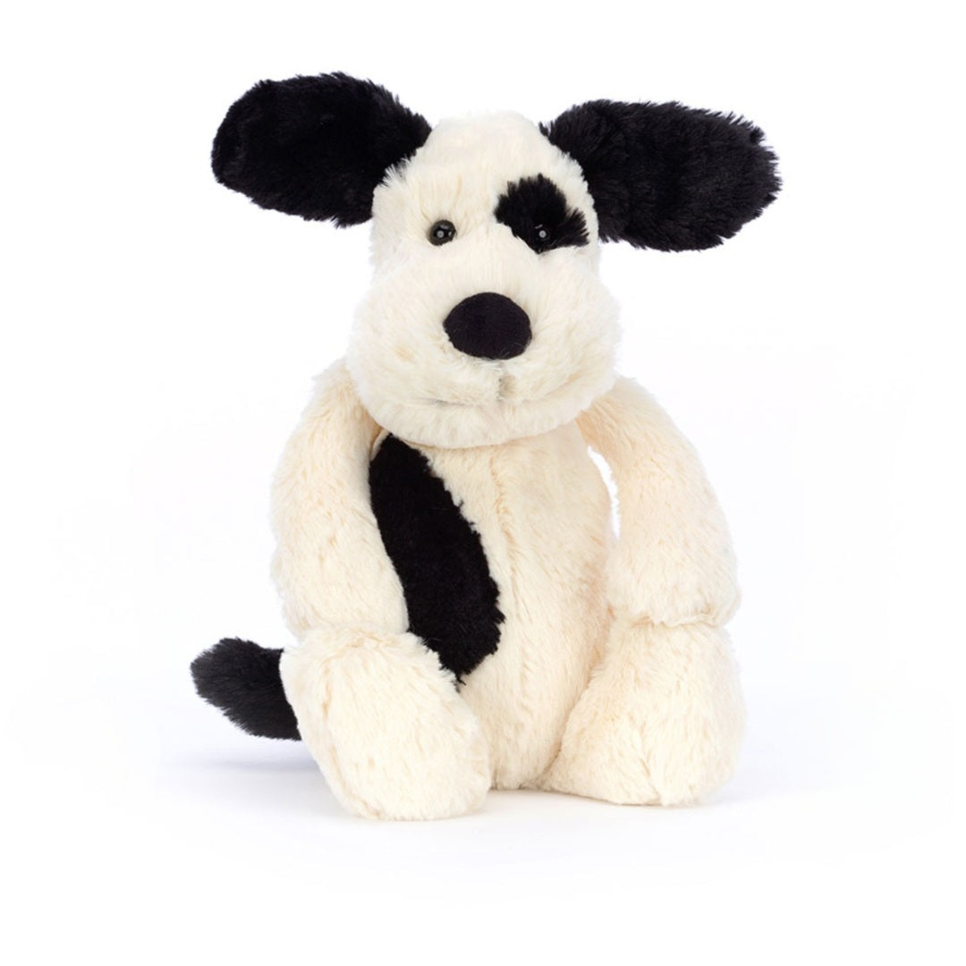 JellyCat Black & Cream Puppy Original Medium