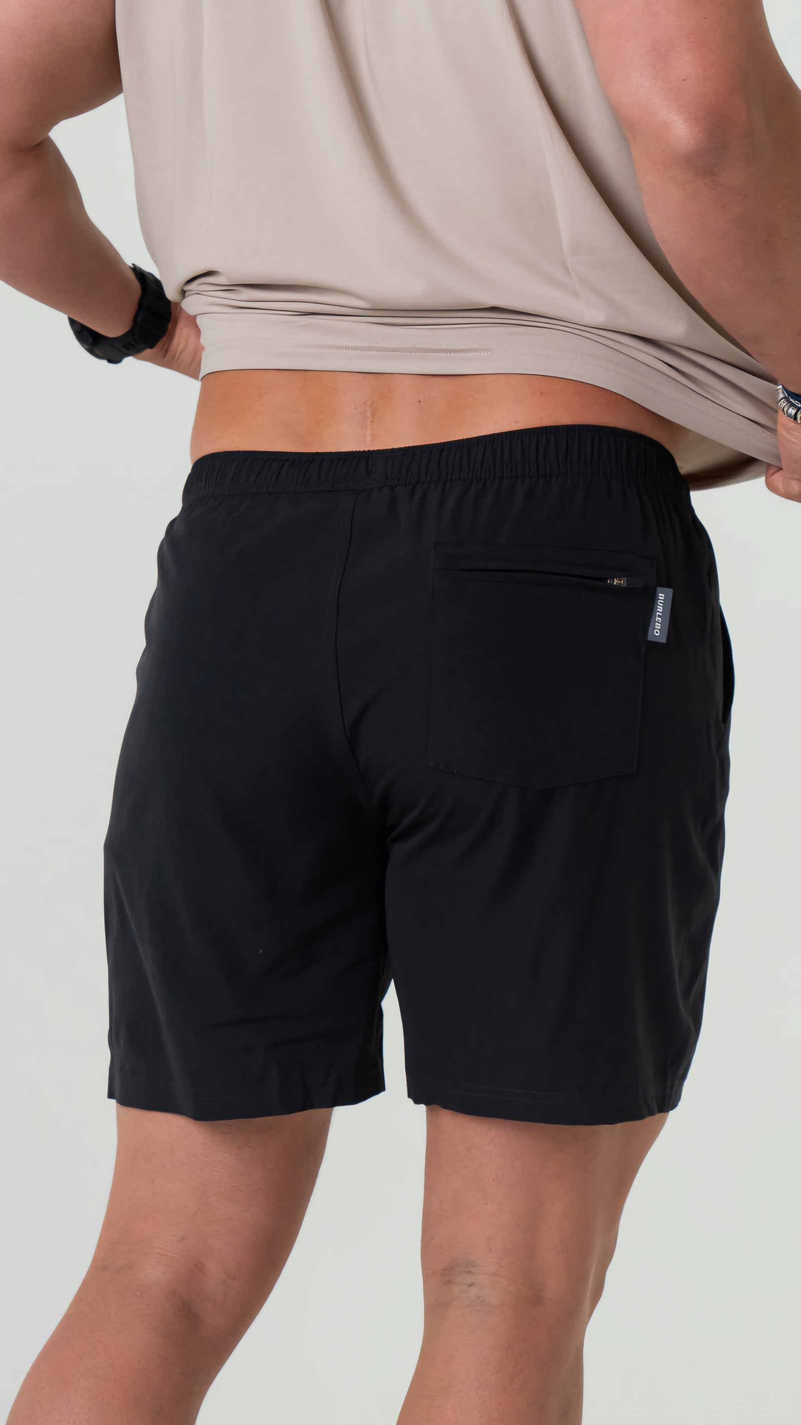 Burlebo Athletic Shorts Heather Black w/Retro Duck Camo Pocket