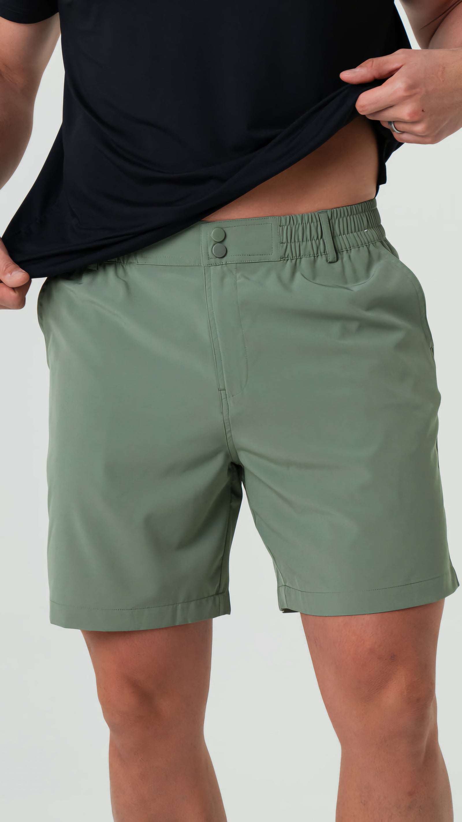 Burlebo Everyday Short Light Sage w/Fish Toss Pocket