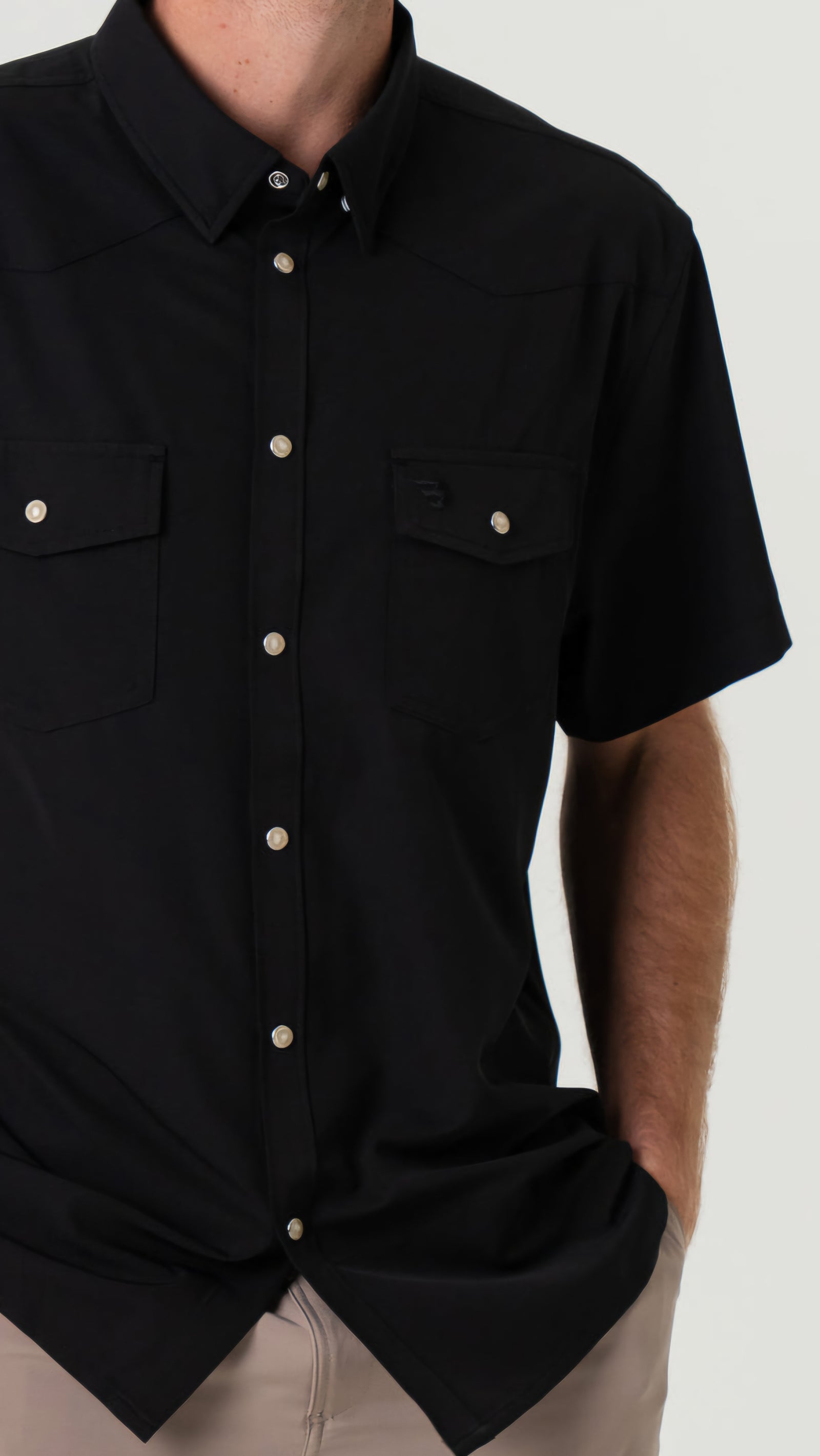 Burlebo Performance Western Shirt - Black