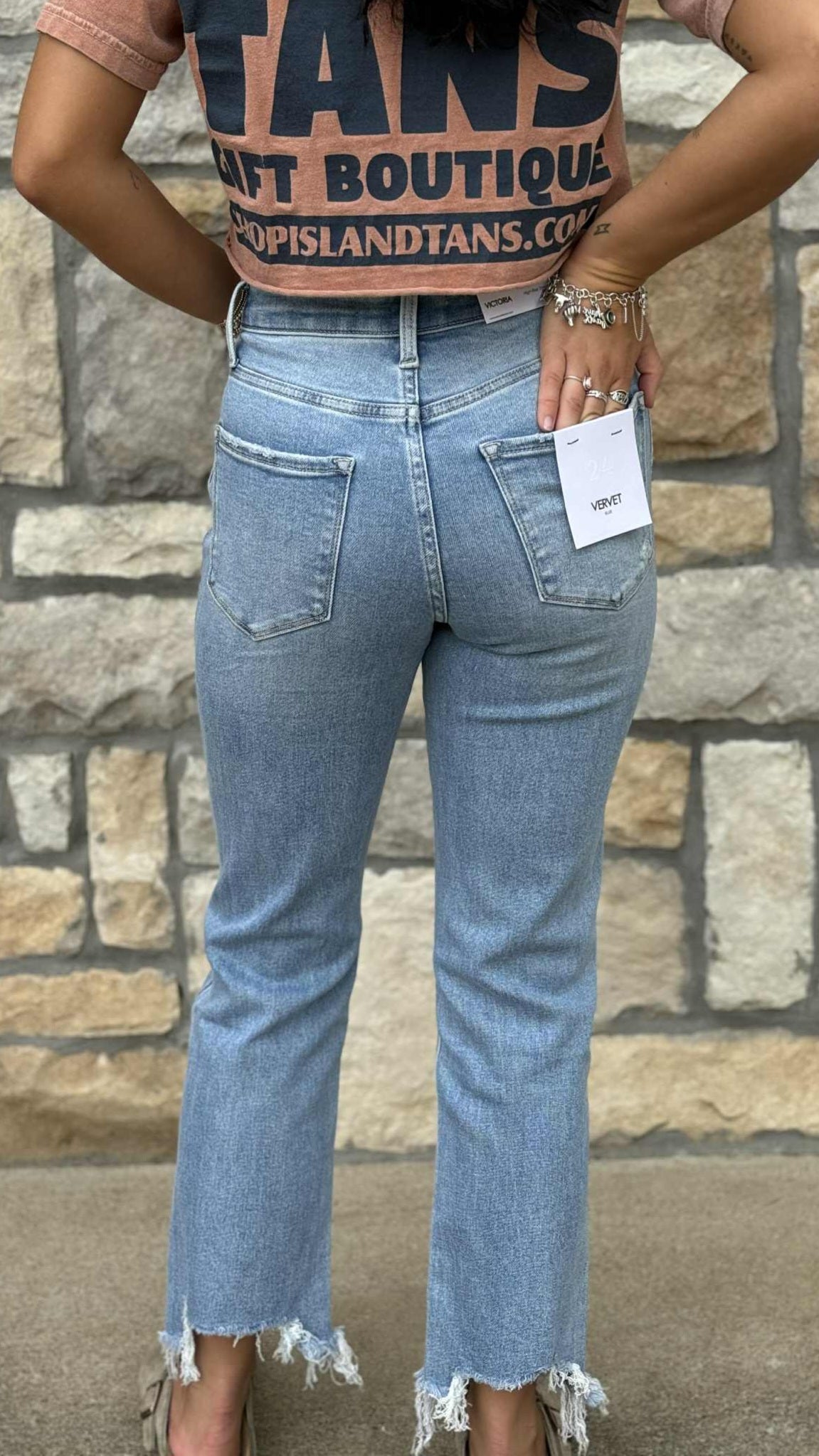 Vervet Victoria High Rise Regular Straight Jean T6478