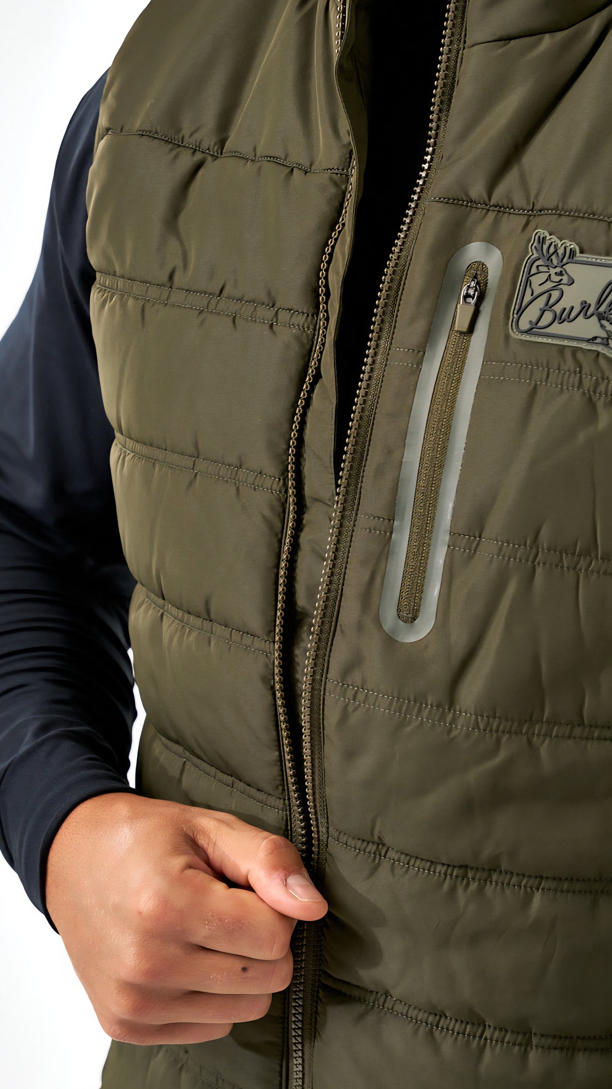 Burlebo Puffer Vest - Mallard Green