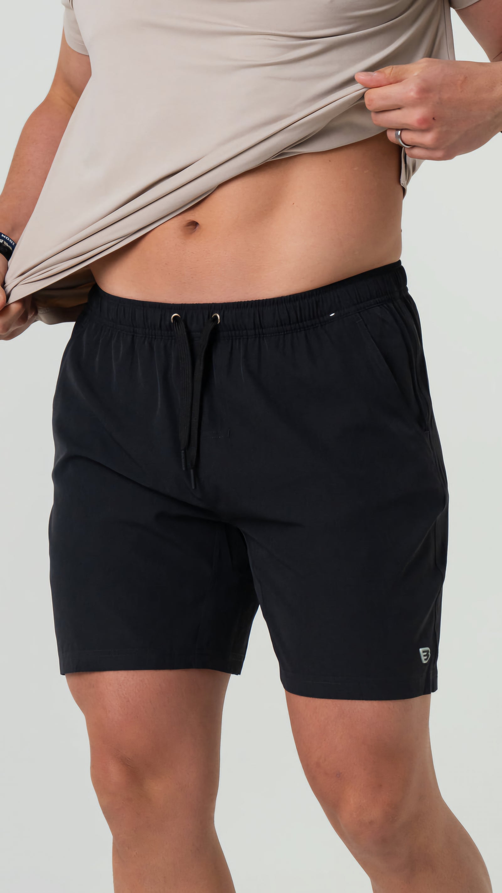 Burlebo Athletic Shorts Heather Black w/Retro Duck Camo Pocket