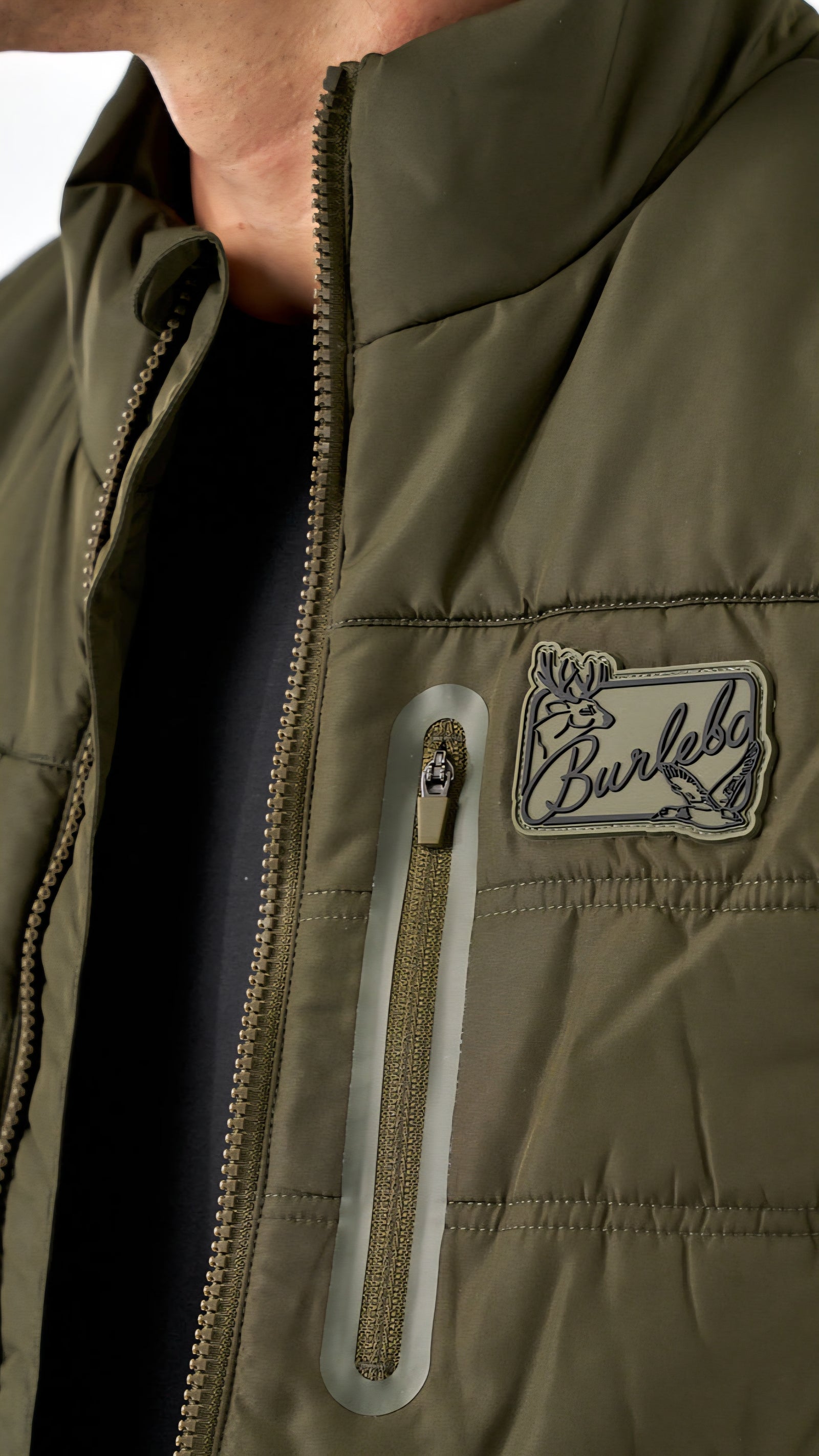 Burlebo Puffer Vest - Mallard Green