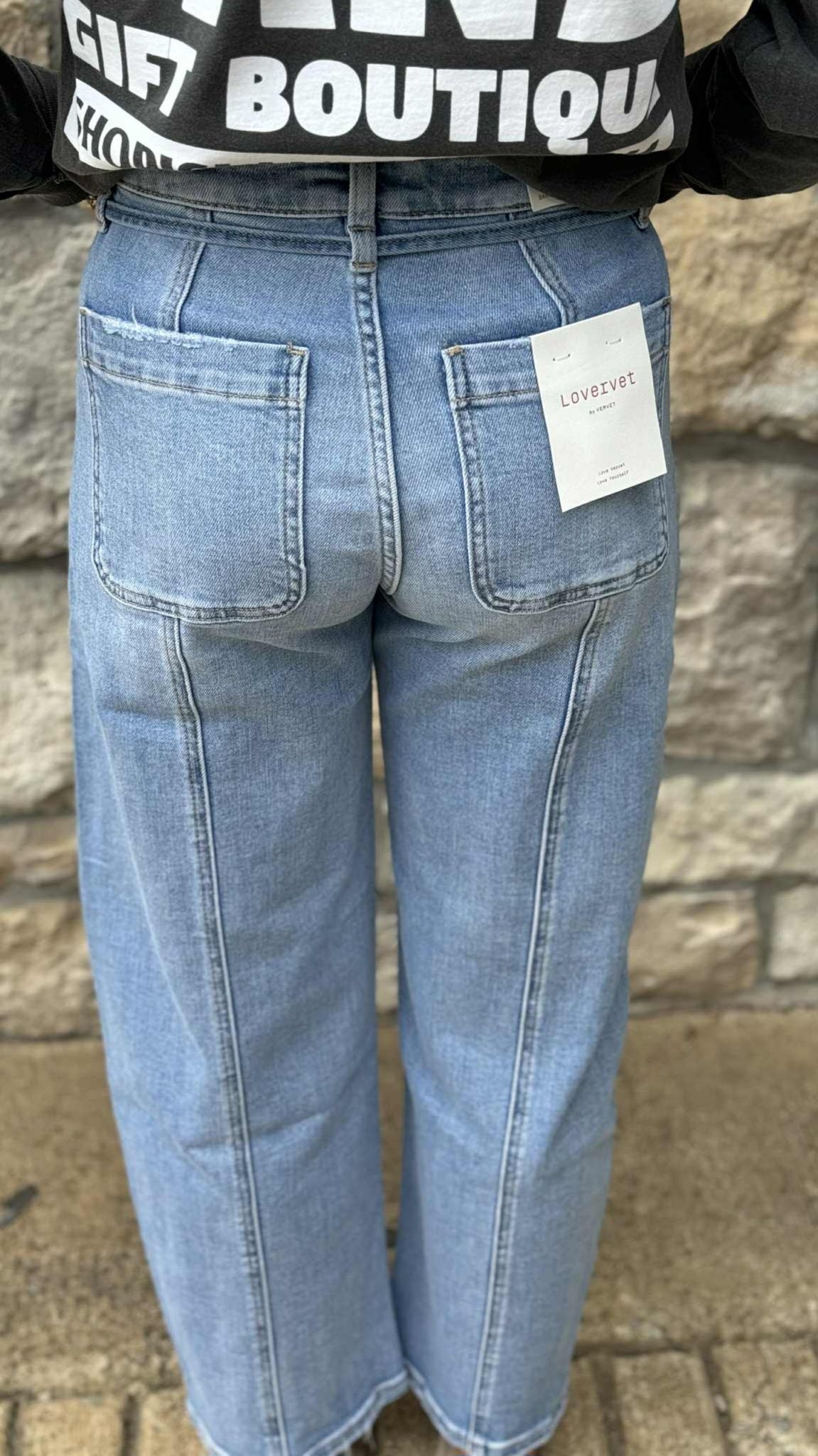 Lovervet High Rise Wide Barrel with Waist Tie LV1896