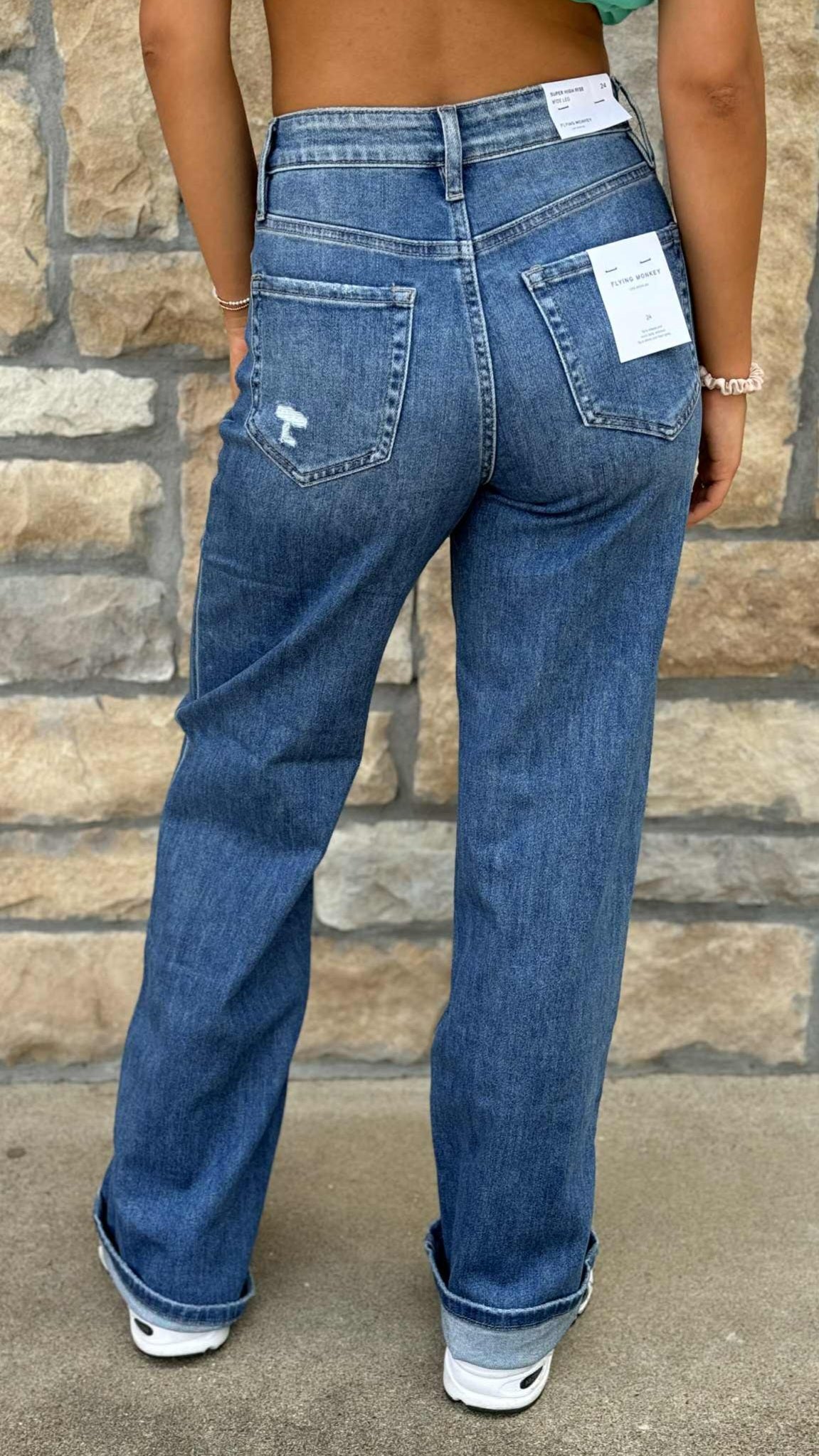 Flying Monkey Super High Rise Wide Jean F5922