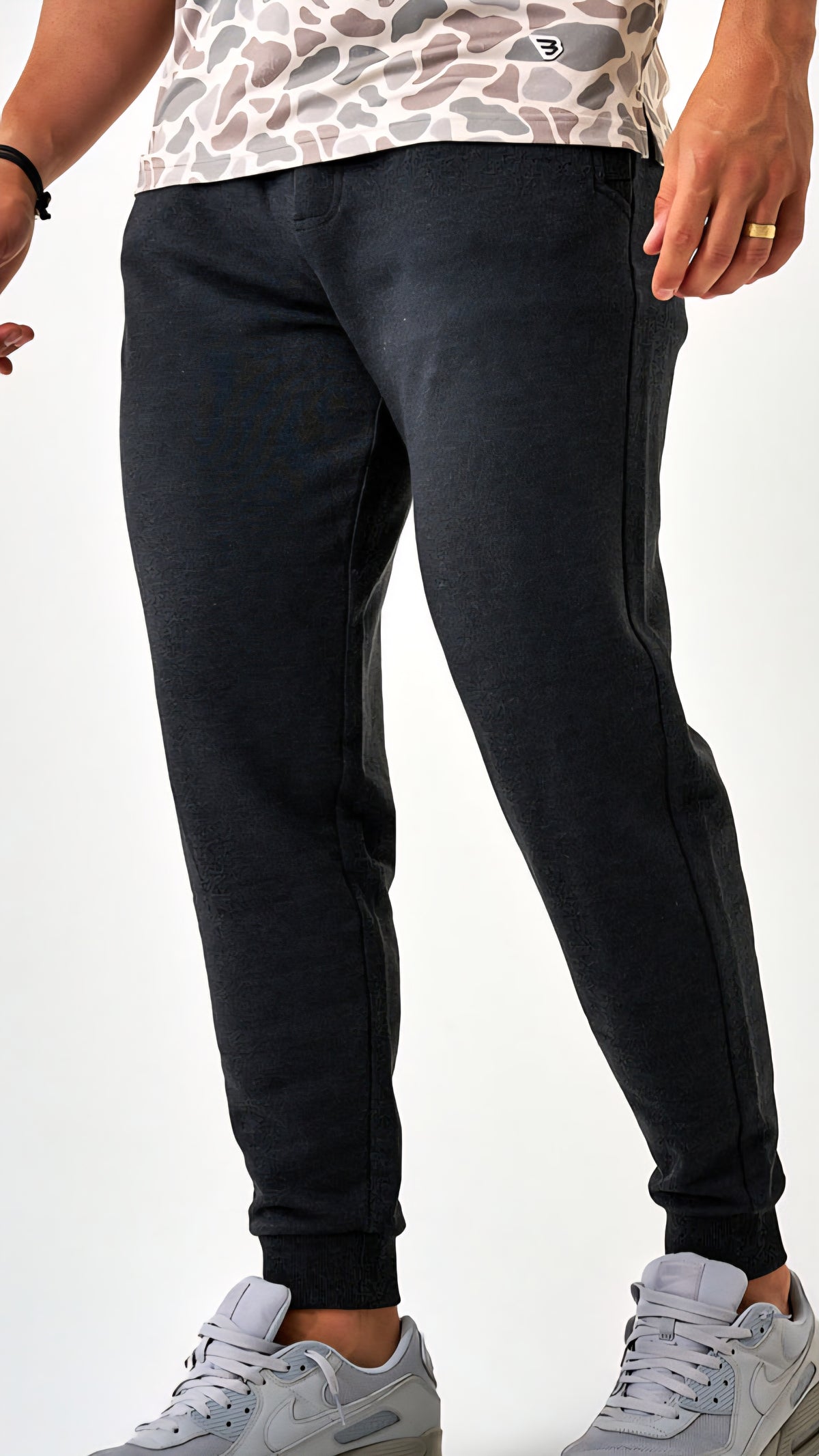 Burlebo Fleece Jogger Heather Black