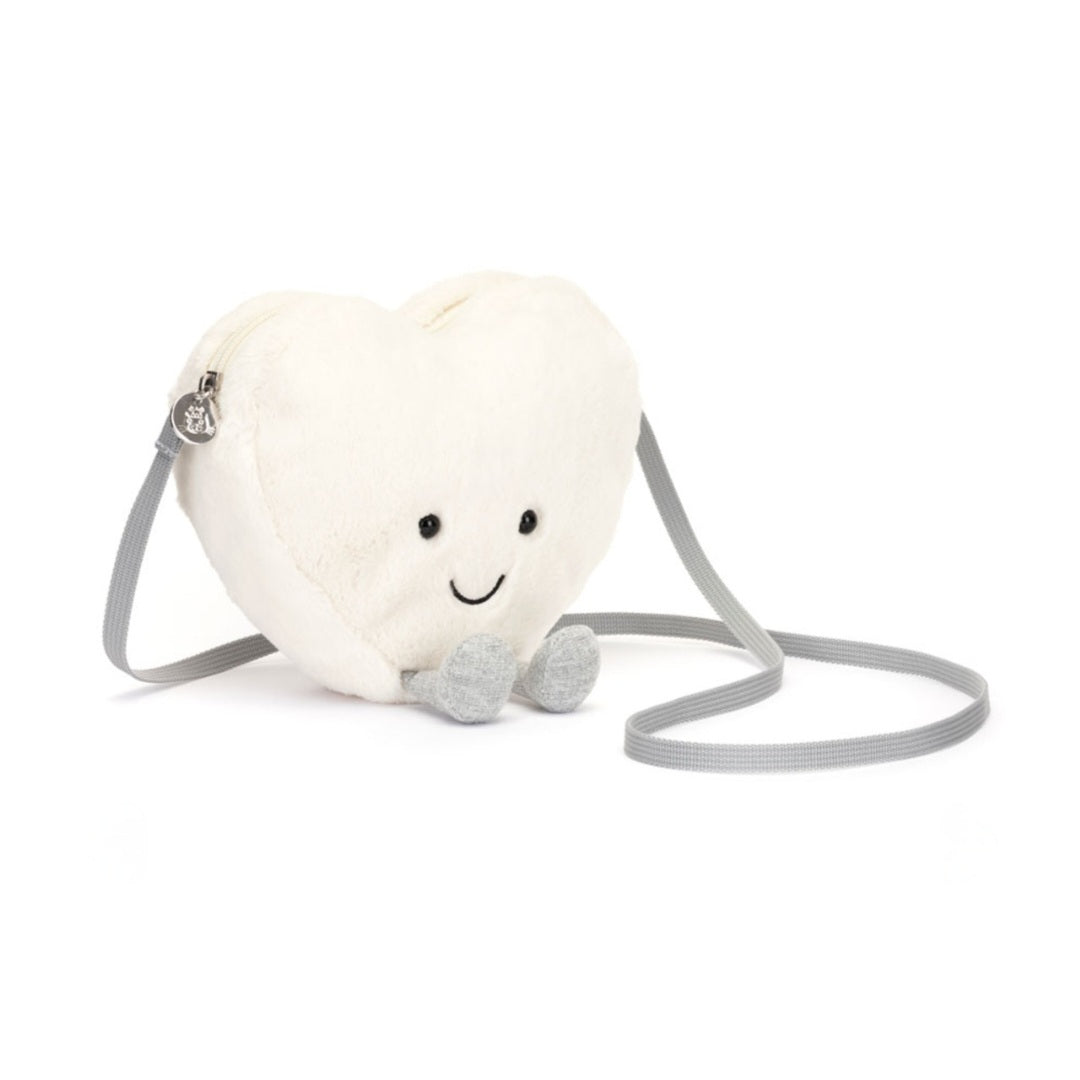 JellyCat Amuseables Cream Heart Bag