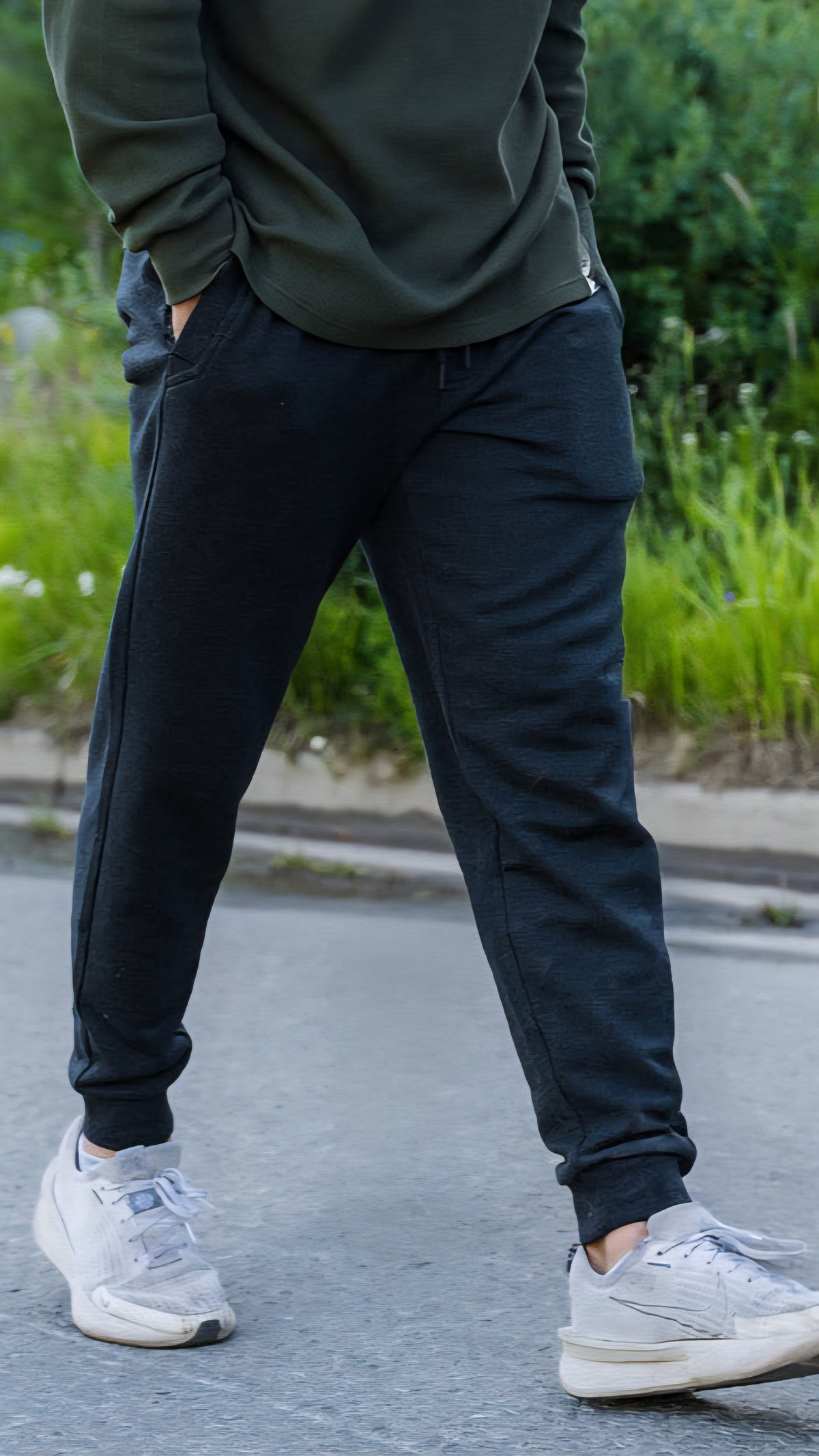 Burlebo Fleece Jogger Heather Black