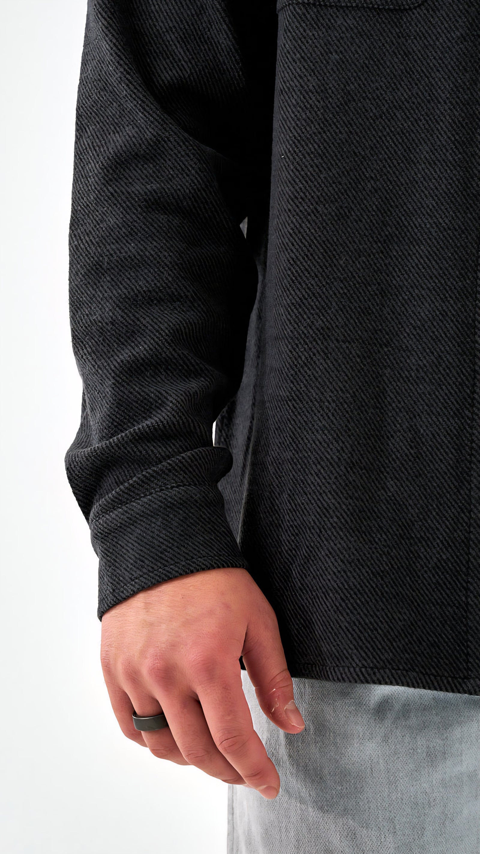 Burlebo Long Sleeve Austin Shirt Heather Black